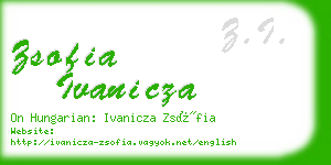 zsofia ivanicza business card